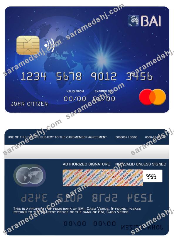 Cabo Verde BAI  bank mastercard
